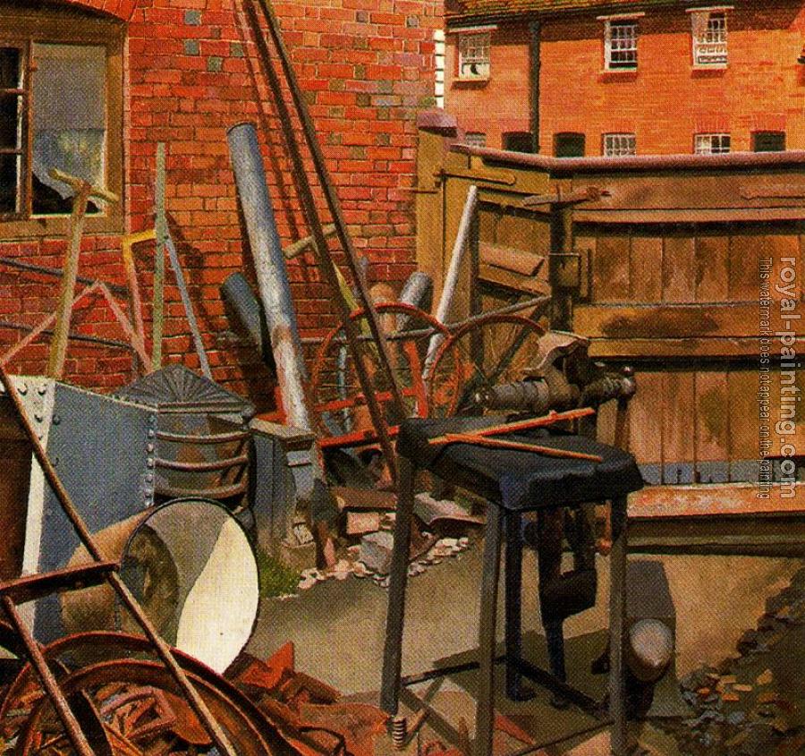 Stanley Spencer : The Blacksmith's Yard, Cookham